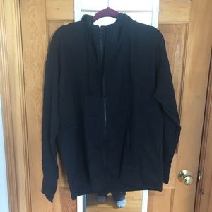 FABLETICS oversized black full zip hoodie